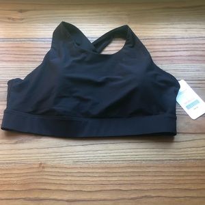 NEW With Tags! Fabletics 1X Black No Bounce Sports Bra